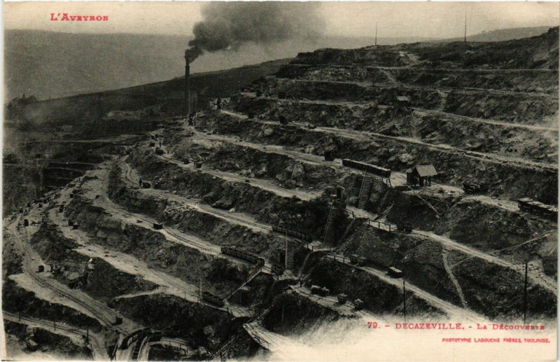 Carte postale ancienne Decazeville - La Découverte à Decazeville
