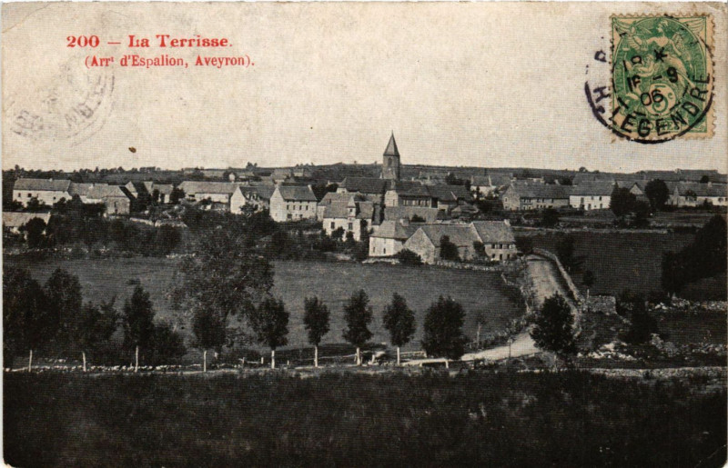 Carte postale ancienne La Terrisse - (Arr. d'Espalion Aveyron) à Espalion