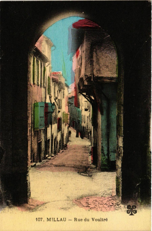 Carte postale ancienne Millau - Rue du Voultré à Millau
