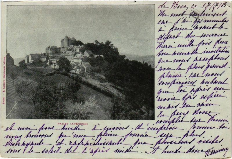 Carte postale ancienne Panat