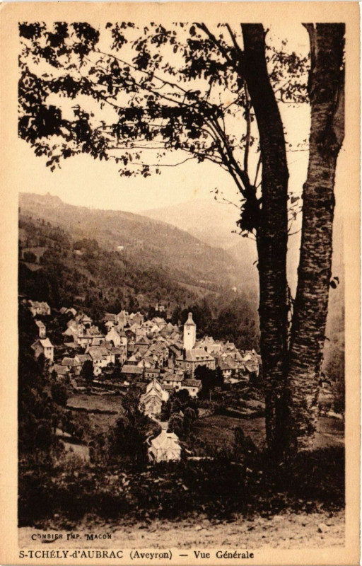 Carte postale ancienne S-Tchély-d'Aubrac - Vue Générale