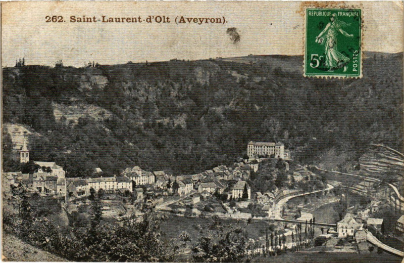 Carte postale ancienne Saint-Laurent-d'Olt à Saint-Laurent-d'Olt
