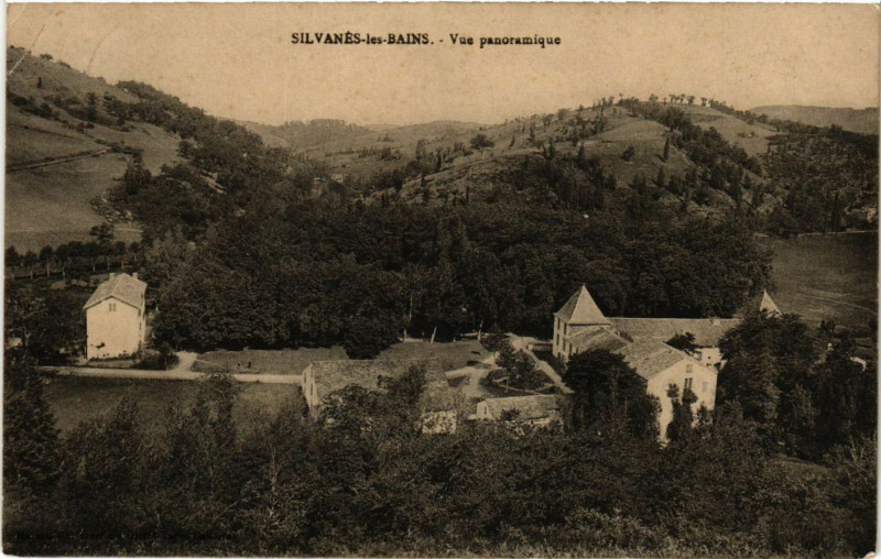 Carte postale ancienne Silvanés-les-Bains - Vue panoramique