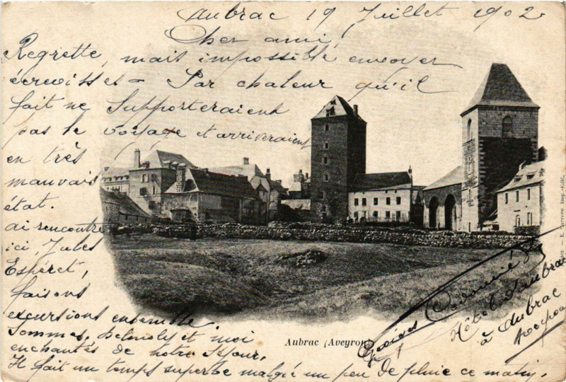 Carte postale ancienne Aubrac