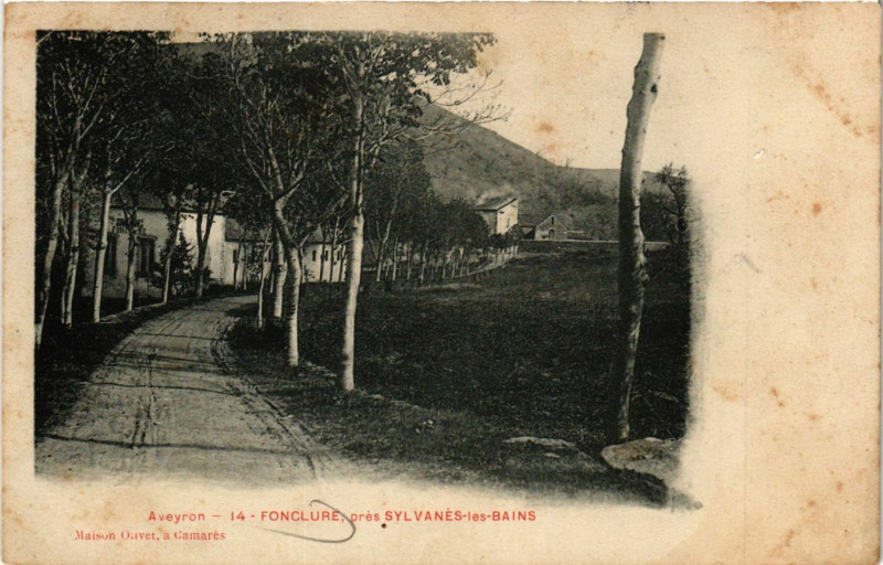 Carte postale ancienne Fonclure pres Sylvanés-les-Bains