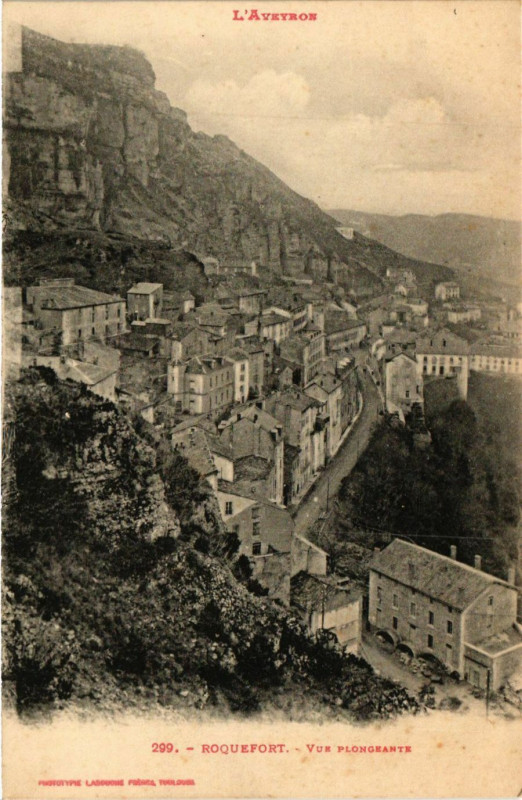 Carte postale ancienne Roquefort - Vue Plongearte