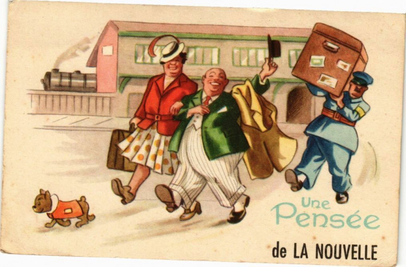 Carte postale ancienne Une Pensée de La Nouvelle