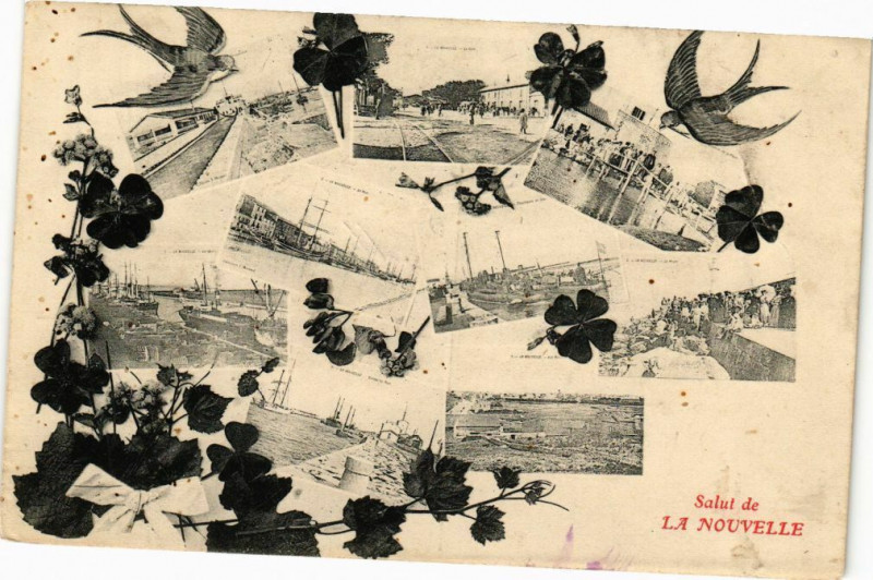 Carte postale ancienne Salut de La Nouvelle