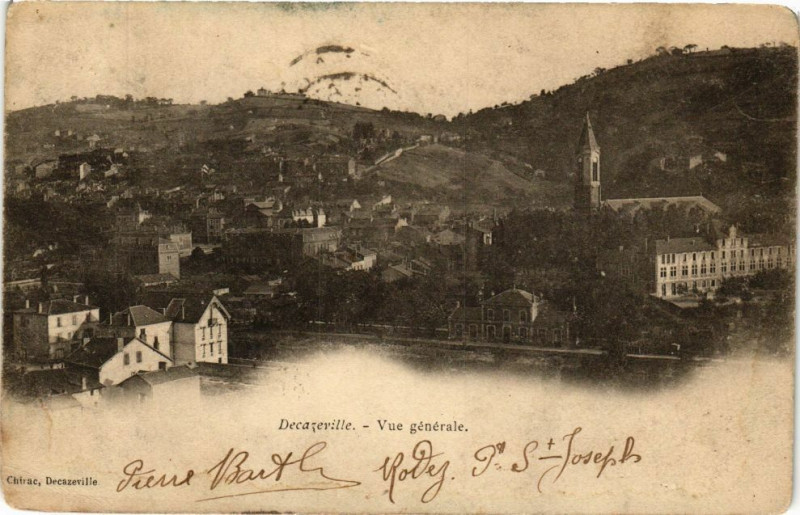 Carte postale ancienne Decazeville-Vue Générale à Decazeville