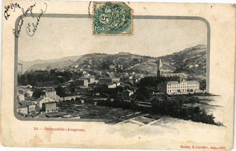 Carte postale ancienne Decazeville (Aveyron) à Decazeville
