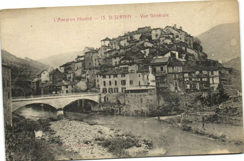 Carte postale ancienne Saint-Sernin - Vue générale