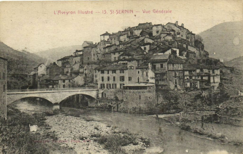 Carte postale ancienne Saint-Sernin - Vue générale