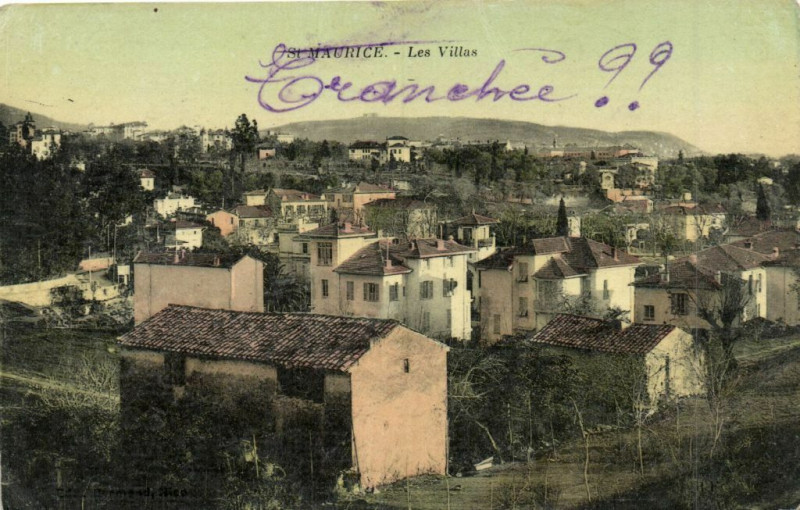 Carte postale ancienne Saint-Maurice - Les Villes