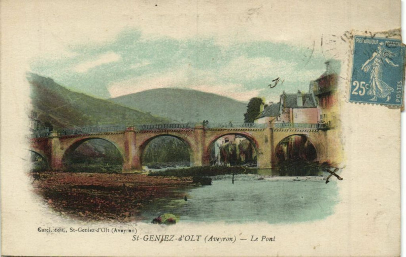 Carte postale ancienne Saint-Geniez - Chateau de la Salle