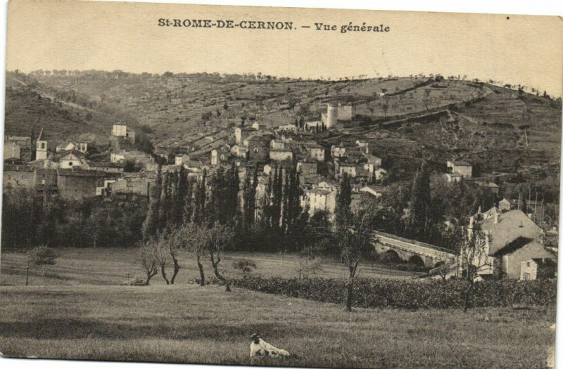 Carte postale ancienne Sainte-Eulalie-de-Cernon - Vue générale à Sainte-Eulalie-de-Cernon