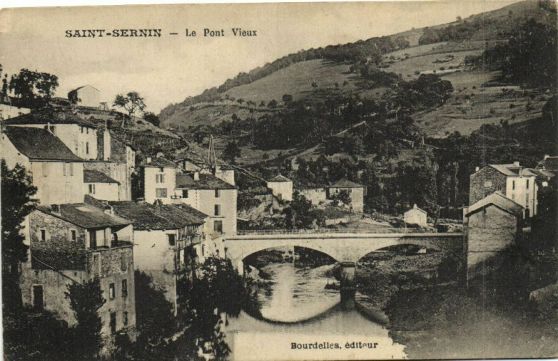 Carte postale ancienne Saint-Sernin - Le Pont Vieux