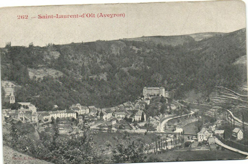 Carte postale ancienne Saint-Laurent-d'Olt à Saint-Laurent-d'Olt