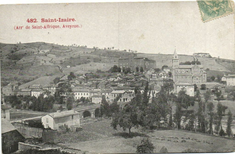 Carte postale ancienne Saint-Izaire à Saint-Izaire