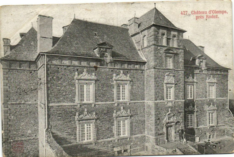 Carte postale ancienne Chateau d'Olemps prés Rodez à Rodez