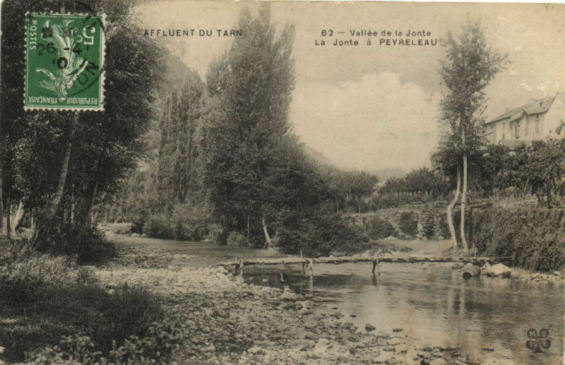 Carte postale ancienne Affluent du Tarn - Vallée de la Jonte
