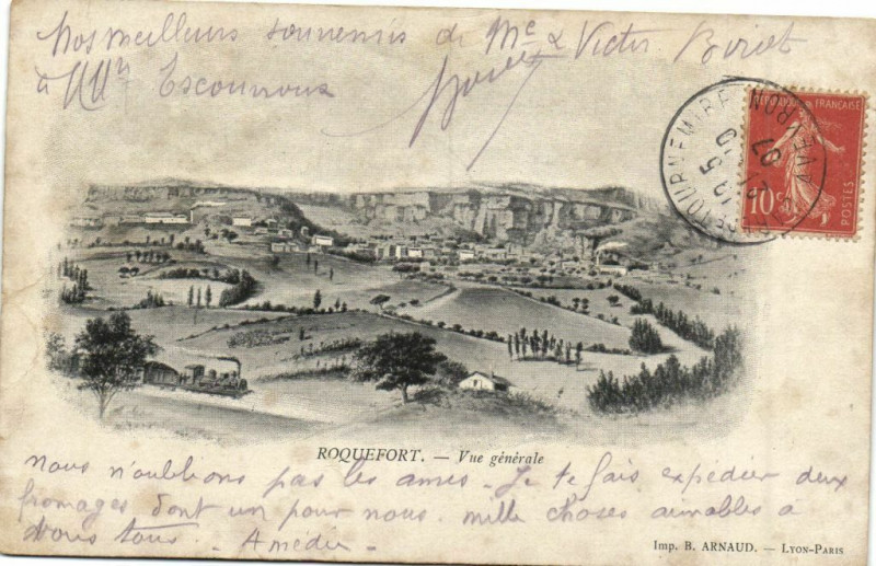 Carte postale ancienne Roquefort - Vue générale