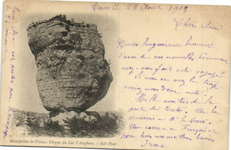 Carte postale ancienne Montpellier-le-Vieux - Cirque du Lac l'Amphore