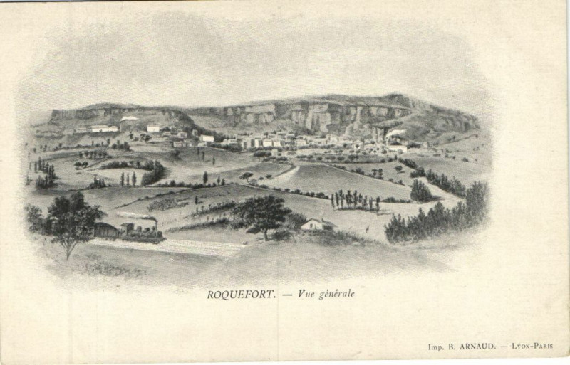 Carte postale ancienne Roquefort - Vue générale