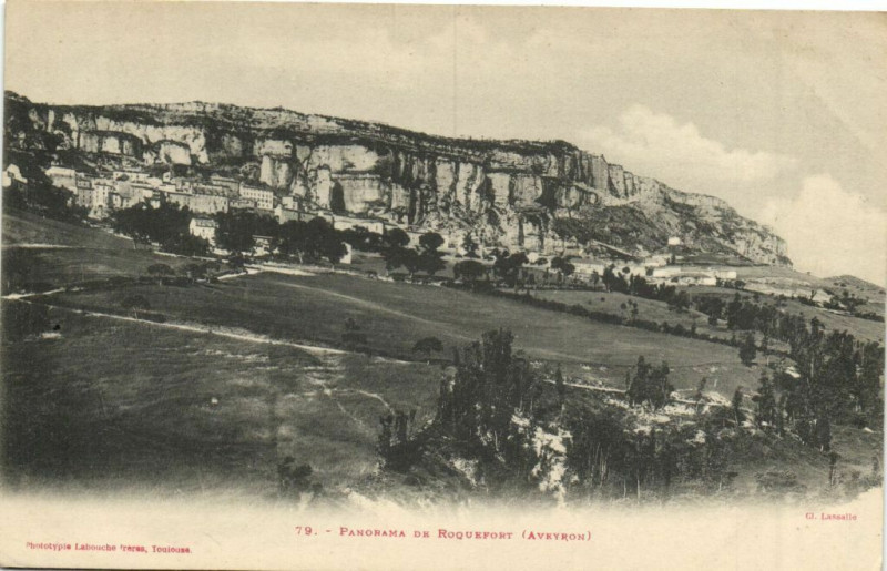 Carte postale ancienne Panorama de Roquefort