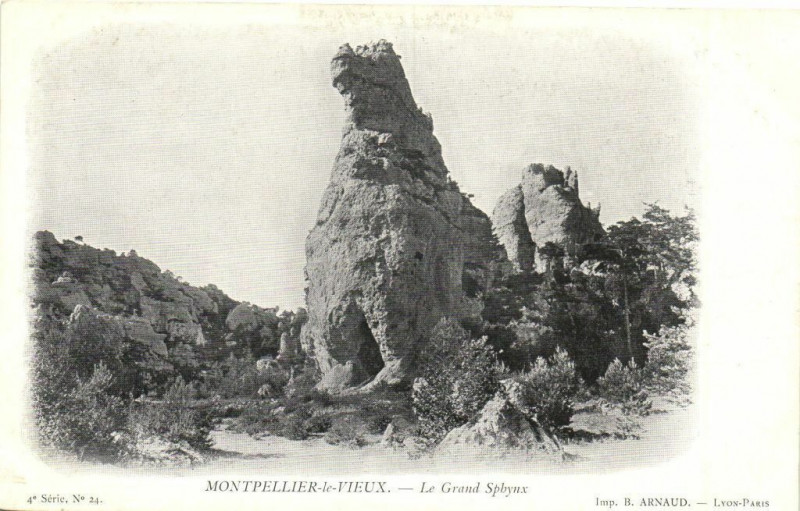 Carte postale ancienne Montpellier-le-Vieux - Le Grand Sphynx
