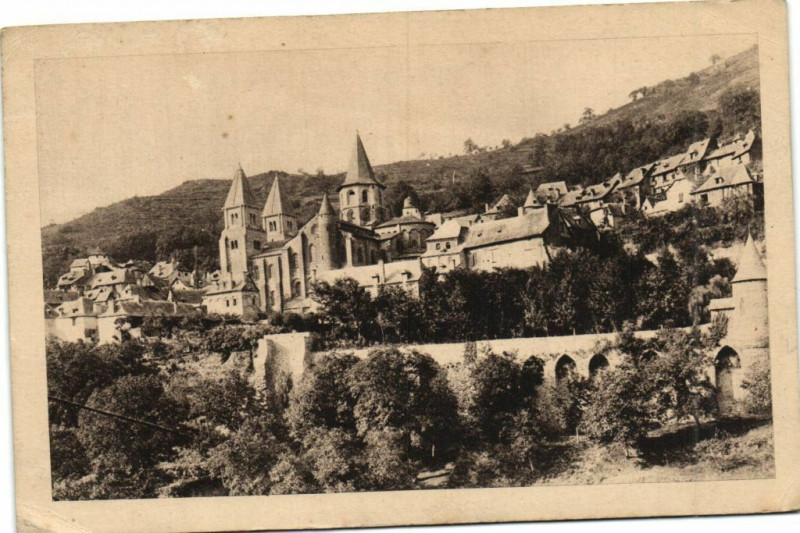 Carte postale ancienne Conques BasiliqueSainte-Foy