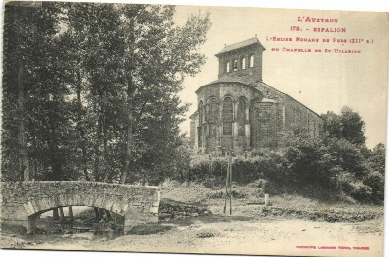 Carte postale ancienne L'Aveyron Espalion - L'Eglise Romane de Pars (Xii s) du .. à Espalion
