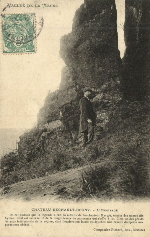 Carte postale ancienne Chateau-Regnault - Bogny - L'Ermitage