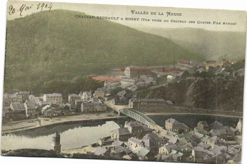 Carte postale ancienne La Vallée de la Maeuse - Chateau-Regnault Bogny (Vue .
