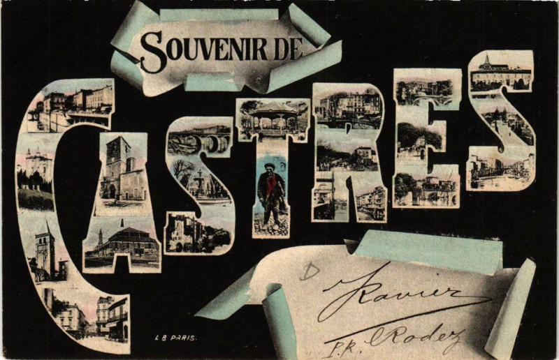 Carte postale ancienne Souvenir de Castres à Castres