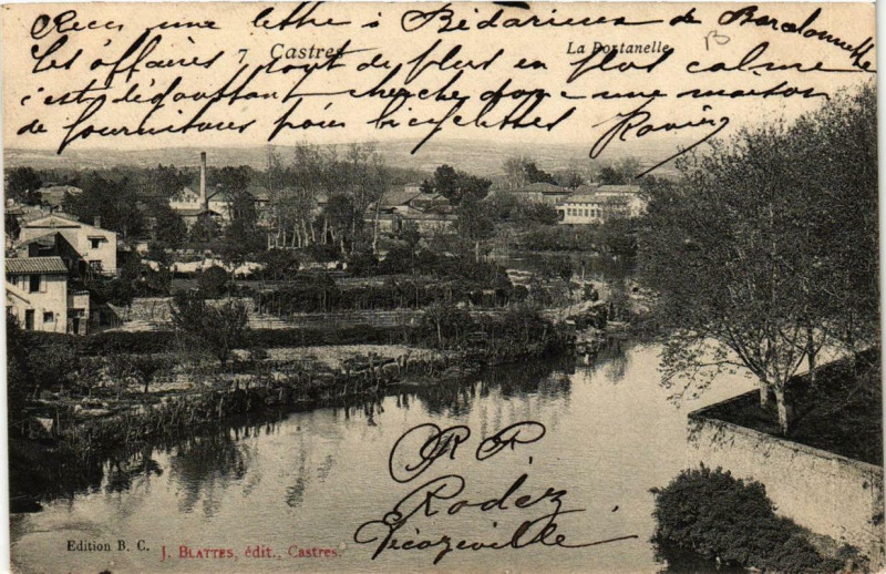 Carte postale ancienne Castres La Portanelle à Castres