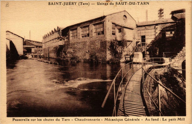 Carte postale ancienne Saint-Juery Usines du Saut-du-Tarn à Saint-Juéry
