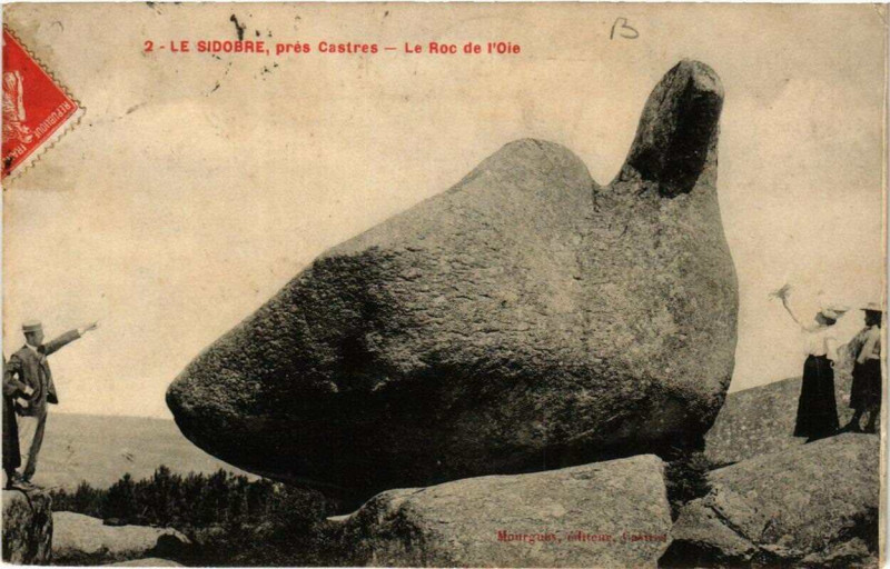 Carte postale ancienne Le SIDOBRE, pres Castres - Le Roc de l'Oie à Castres