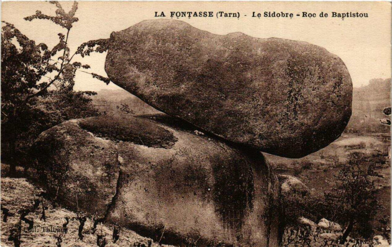 Carte postale ancienne La Fontasse Le Sidobre - Roc de Baptistou
