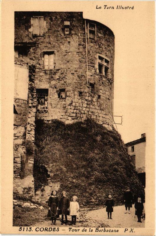 Carte postale ancienne Cordes Tour de la Barbacane