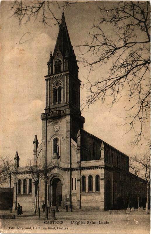 Carte postale ancienne Castres Eglise Saint-Louis à Castres
