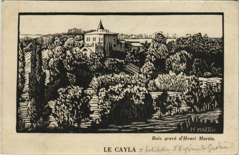 Carte postale ancienne Saint-Genest-de-Contest Le Cayla - Bois Grave d'Henri Martin à Saint-Genest-de-Contest