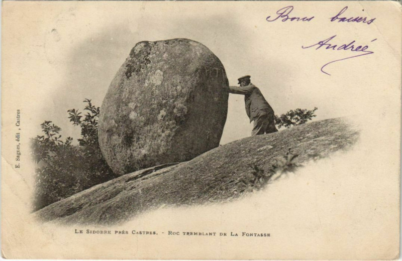Carte postale ancienne Castres Le Sidore pres Castres - Roc Tremblant de la Fontasse à Castres