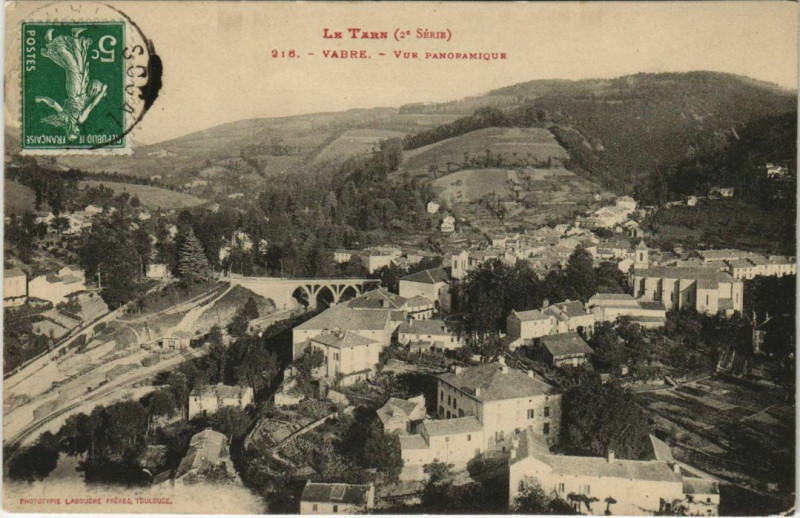 Carte postale ancienne Vabre Vue Panoramique à Vabre