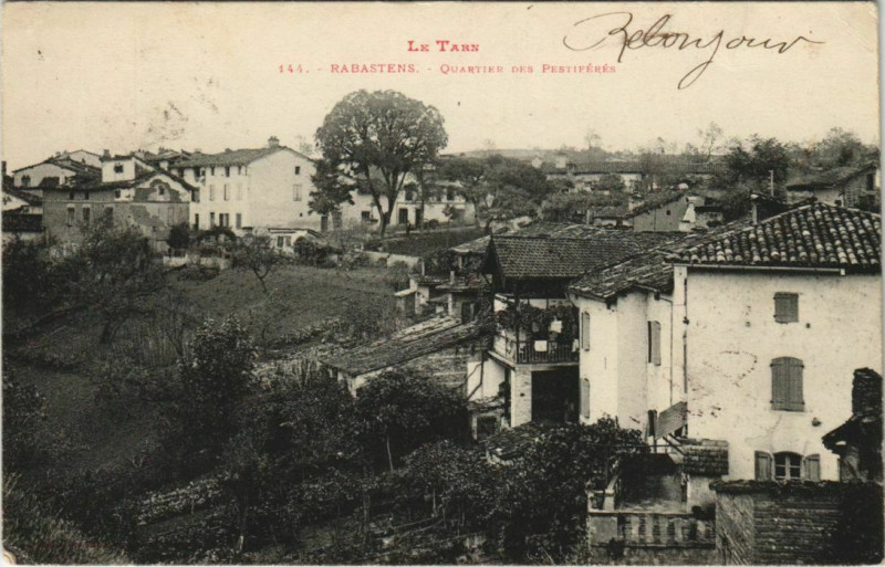 Carte postale ancienne Rabastens Quartier des Pestiferes à Rabastens