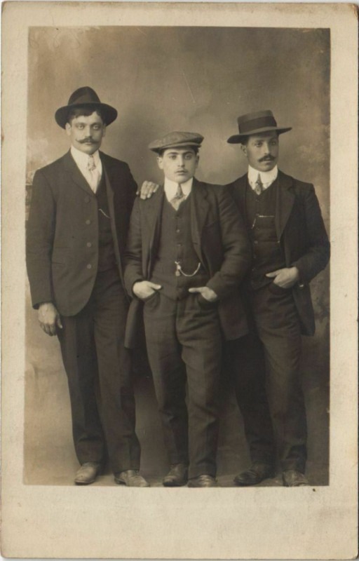Carte postale ancienne Carmaux Hommes - Types - Photo Pc. à Carmaux
