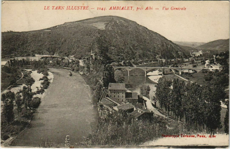 Carte postale ancienne Ambialet Vue Generale - pres Albi à Ambialet