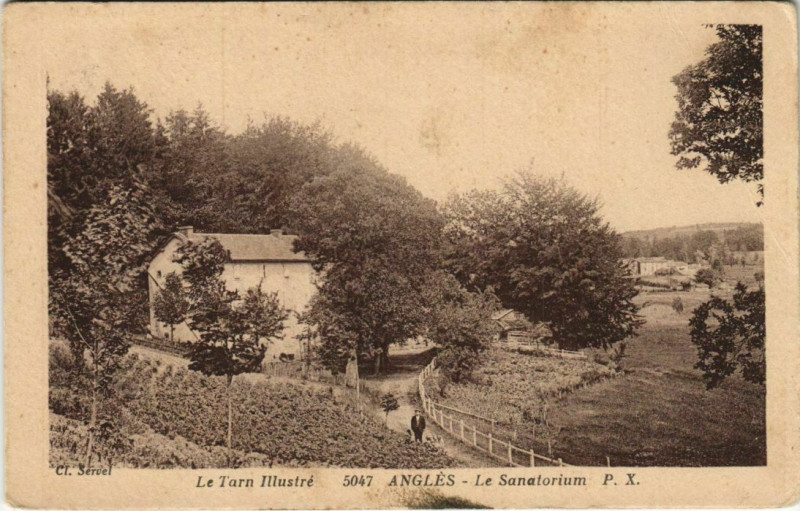 Carte postale ancienne Angles Le Sanatorium à Anglès