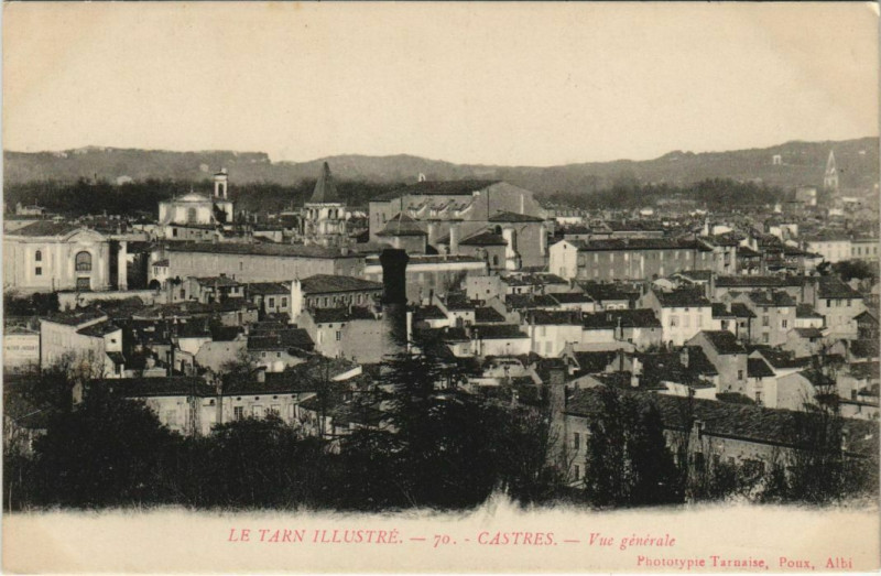 Carte postale ancienne Castres Vue Generale à Castres