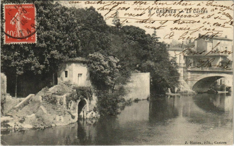 Carte postale ancienne Castres Le Carras à Castres