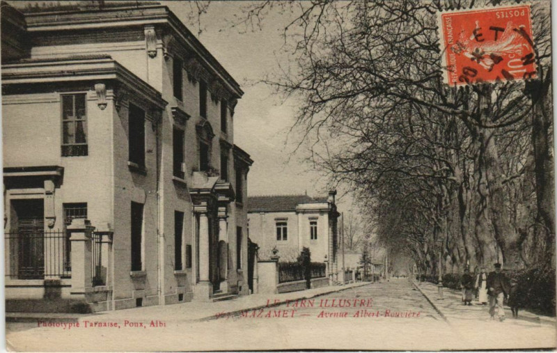 Carte postale ancienne Mazamet Avenue Albert-Rouviere à Mazamet